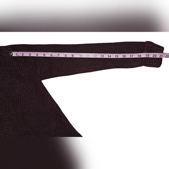 Talbots Womens Burgundy Wine Cashmere Cowlneck Sweater Size Small - Picture 11 of 13